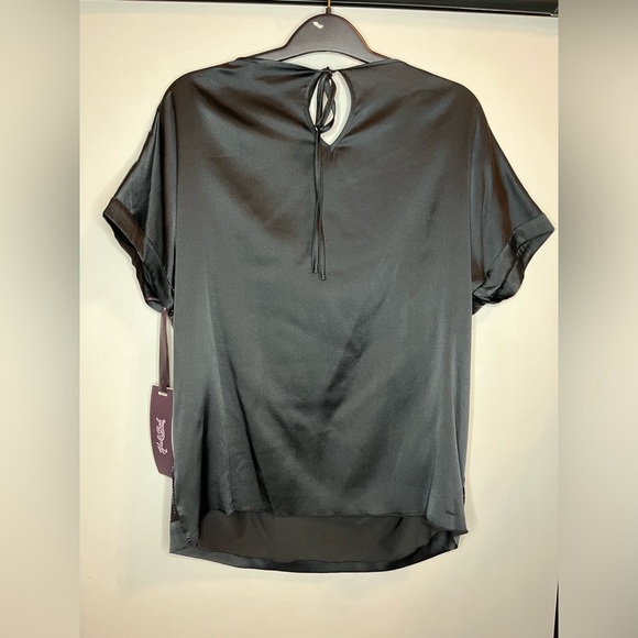 Hale Bob Short Sleeve Slim Fit Glitter Top - Picture 2 of 2